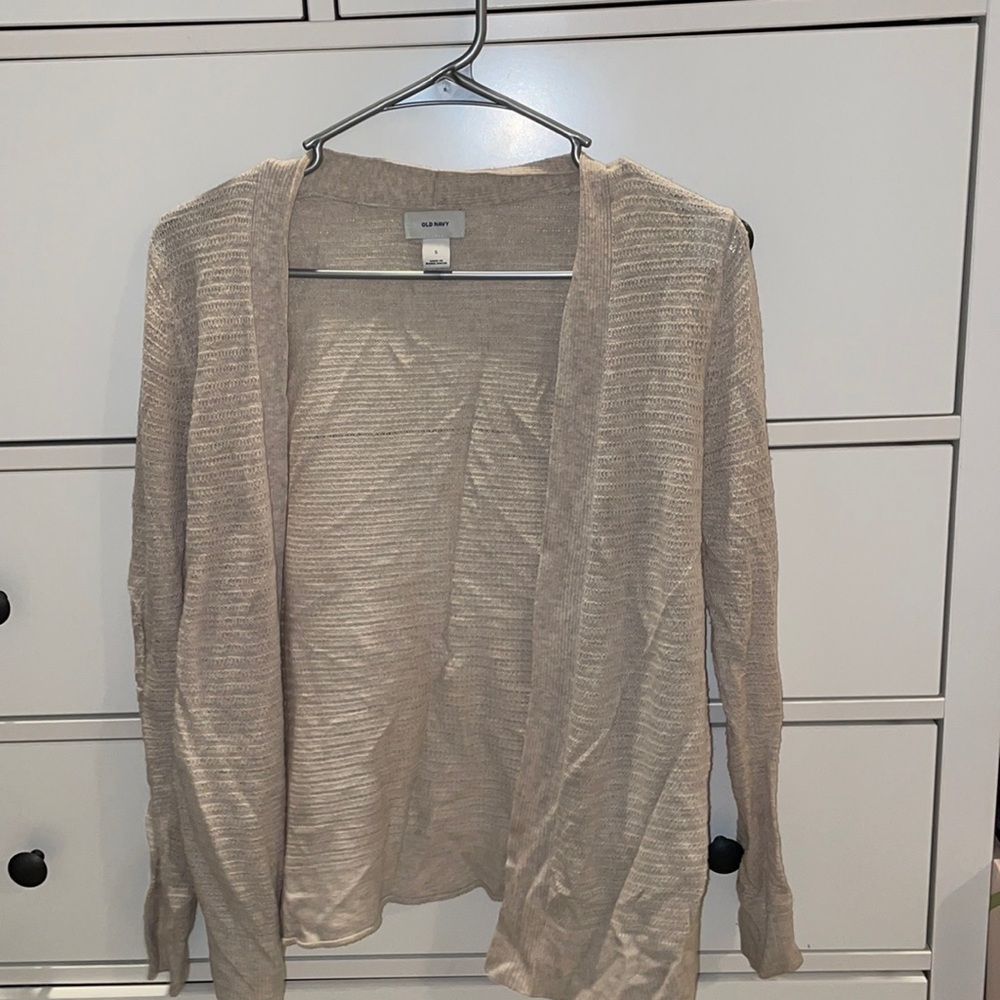 Beige cardigan from old navy size small